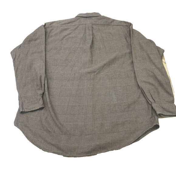 Vintage 90s Ralph Lauren Glen Plaid Flannel Shirt Size Large Preppy Huckberry - Picture 5 of 10